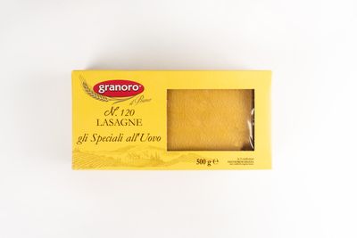 Макаронные изделия из твердых сортов пшеницы с добавлением яйца GranOro All'Uovo Gli Speciali da Forno №120 "Лазанья" 500 г